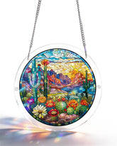 Acrylic Suncatcher Puzzle- Desert Cactus