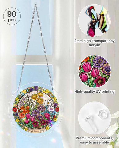 Acrylic Suncatcher Puzzle - Spring’s Radiant Promise