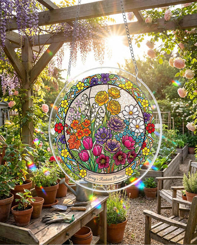 Acrylic Suncatcher Puzzle - Spring’s Radiant Promise
