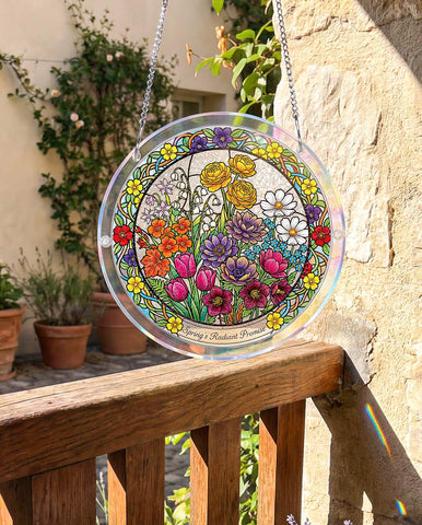 Acrylic Suncatcher Puzzle - Spring’s Radiant Promise