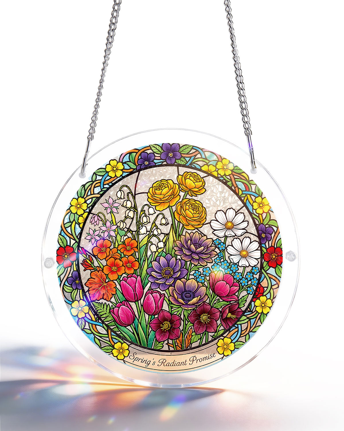 Acrylic Suncatcher Puzzle - Spring’s Radiant Promise