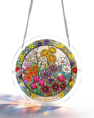 Acrylic Suncatcher Puzzle - Spring’s Radiant Promise