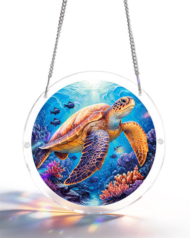 Acrylic Suncatcher Puzzle- Sea Turtle