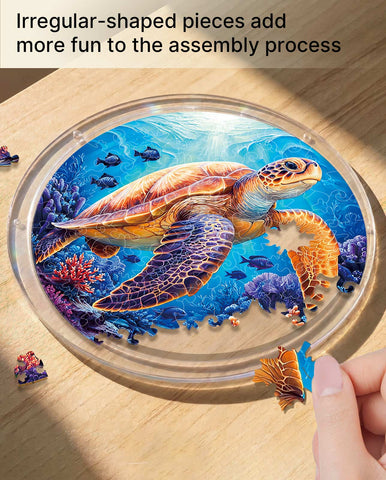 Acrylic Suncatcher Puzzle- Sea Turtle