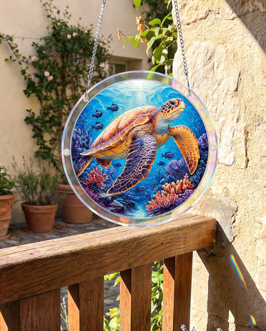 Acrylic Suncatcher Puzzle- Sea Turtle