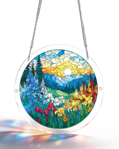 Acrylic Suncatcher Puzzle- Dawn Blossom Sea