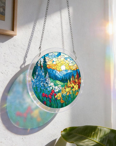Acrylic Suncatcher Puzzle- Dawn Blossom Sea