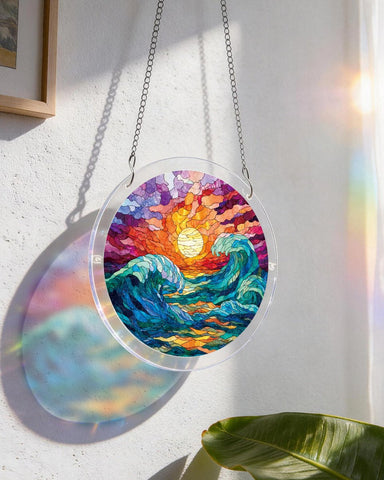 Acrylic Suncatcher Puzzle- Golden Tide