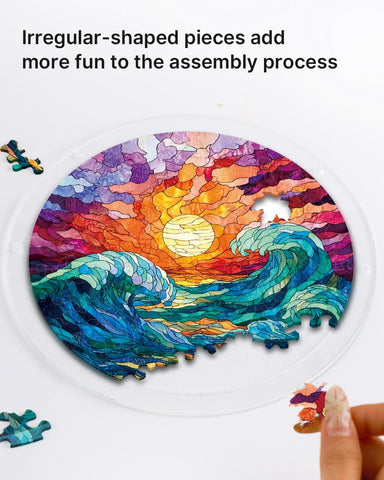 Acrylic Suncatcher Puzzle- Golden Tide