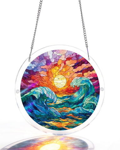 Acrylic Suncatcher Puzzle- Golden Tide